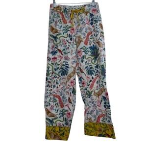 Anthropologie Women's sz S Kelly Louise Judd Forest Fable Flannel Pajama Pant